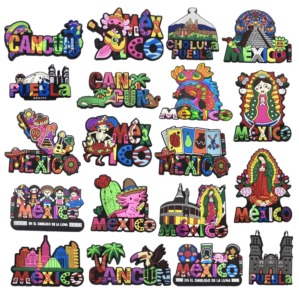 أمريكا الشمالية المكسيك تشولولا بويبلا كانكون روتان المطاط مغناطيس الثلاجة السياحة تذكارية الثلاجة المغناطيسي #1