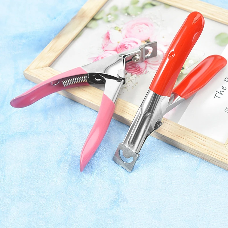 Fake Nail Tips Cutter Professional Nail Clippers Straight Edge Acrylic Nail Clipper Manicure False Guillotine Cut