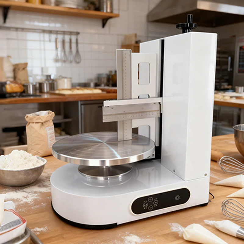 

Автоматическая машина для нанесения крепового торта 4-12 дюймов, машина для нанесения крема и глазури для торта на день рождения, магазин торта, многофункциональный инструмент для выпечки 110 В/220 В