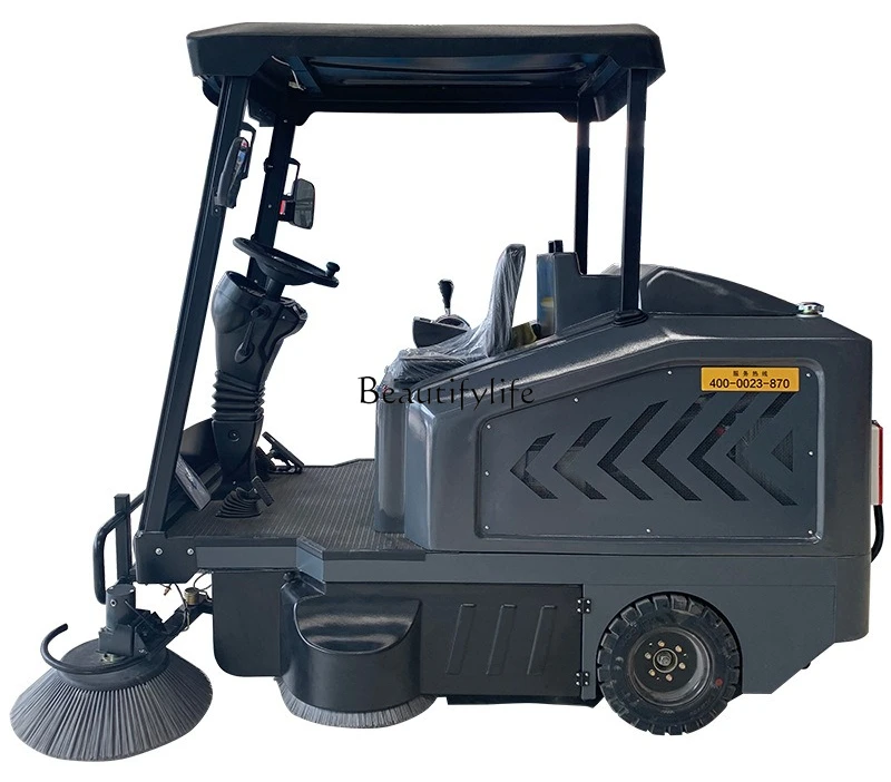 1Drive-in fuel sweeper Property sanitation Road Industrial workshop Vacuum sweeper