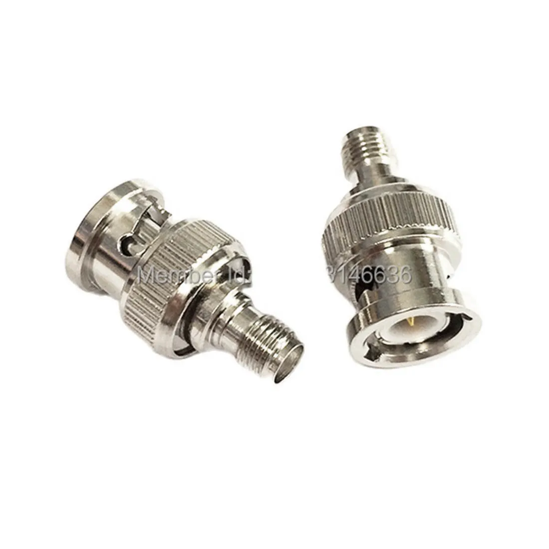 

1pc BNC Male Plug to SMA Female Jack RF Coax Adapter Convertor Straight Nickelplated for Wifi Antenna