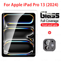 Glass For iPad Pro 13 2024 Tablet Tempered Glass For Apple iPad Air 11 inch 7th 6th 5th Gen A2926 Camera Lens Screen Protector