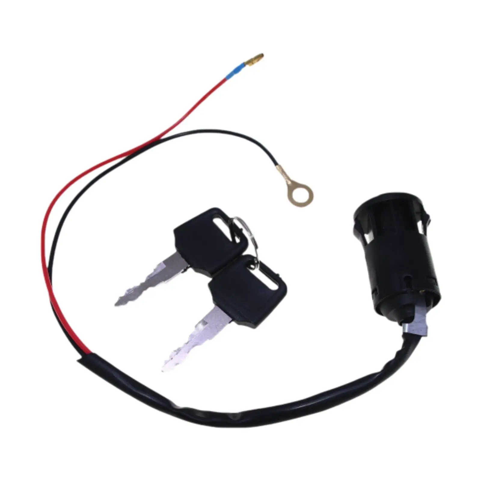 2 Wire Ignition Key Switch Kit Easy to Install Vehicle Accessories Reliable High Performance Replacing Starter Switch Assembly