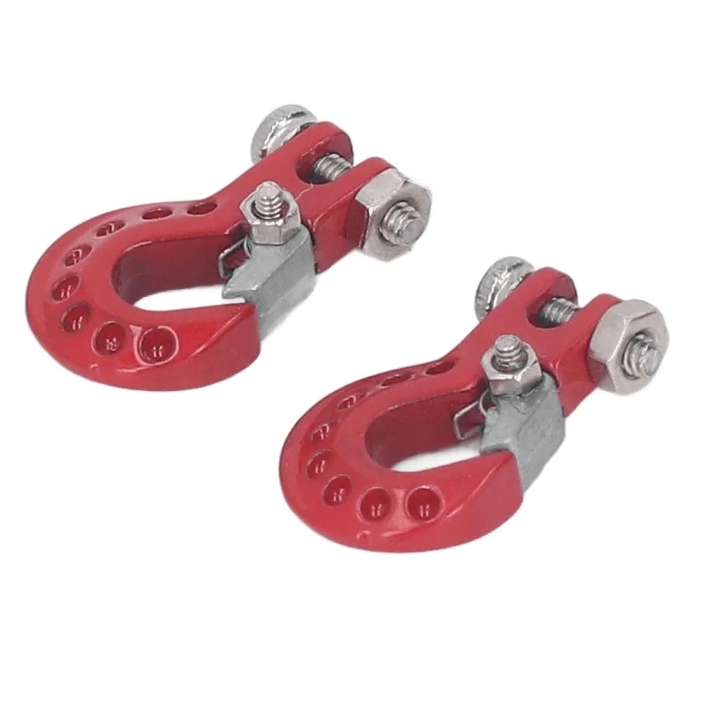 Mini Size RC Car Tow Hook Trailer Chain Set Easy Installation Tow Hook for SCX10/D90/D110/TF2/TRX4 1/10 RC Crawler Truck