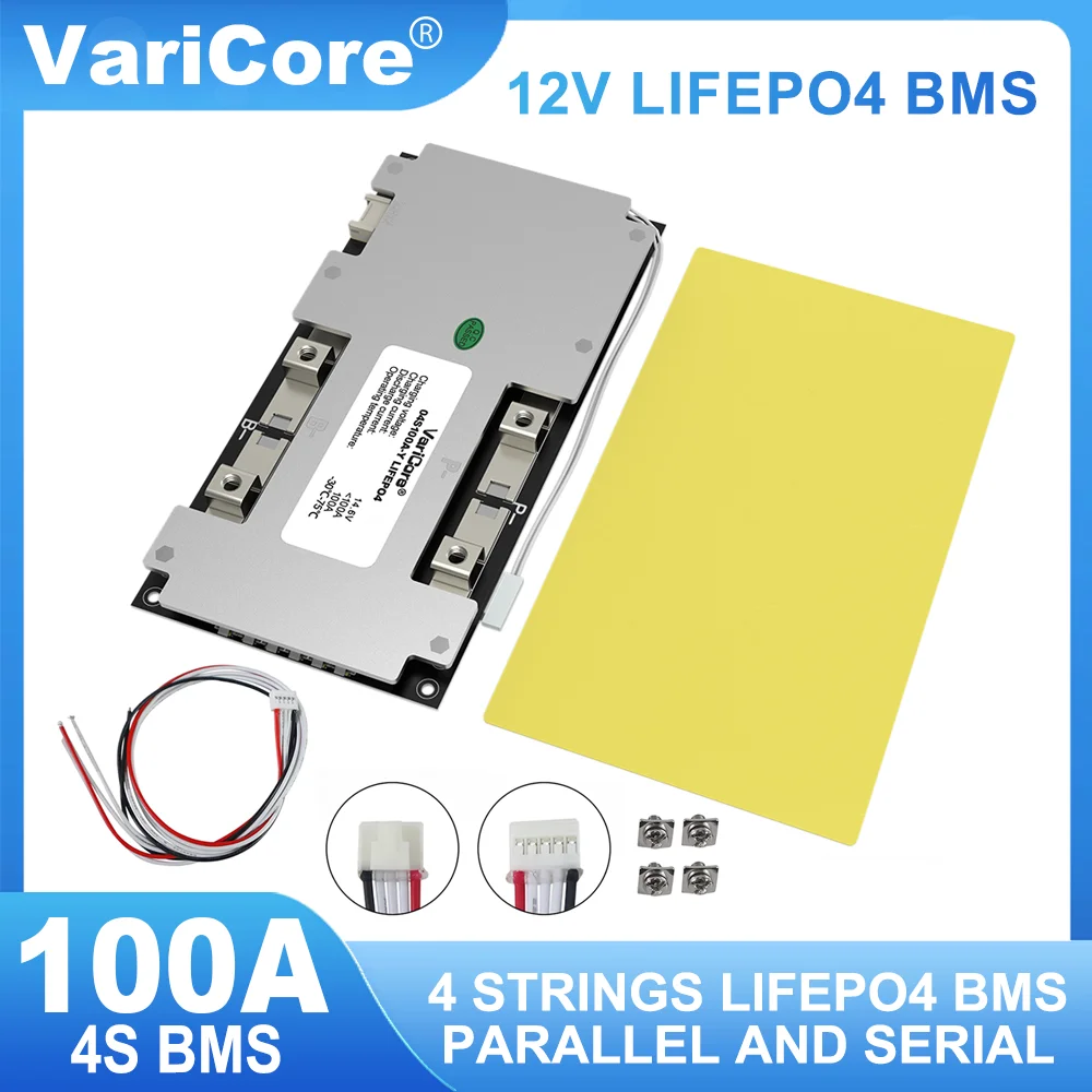 Varicose 4S 12V 100A BMS LifePo4 Car Start Power Balance Car Start scheda di protezione della batteria al litio