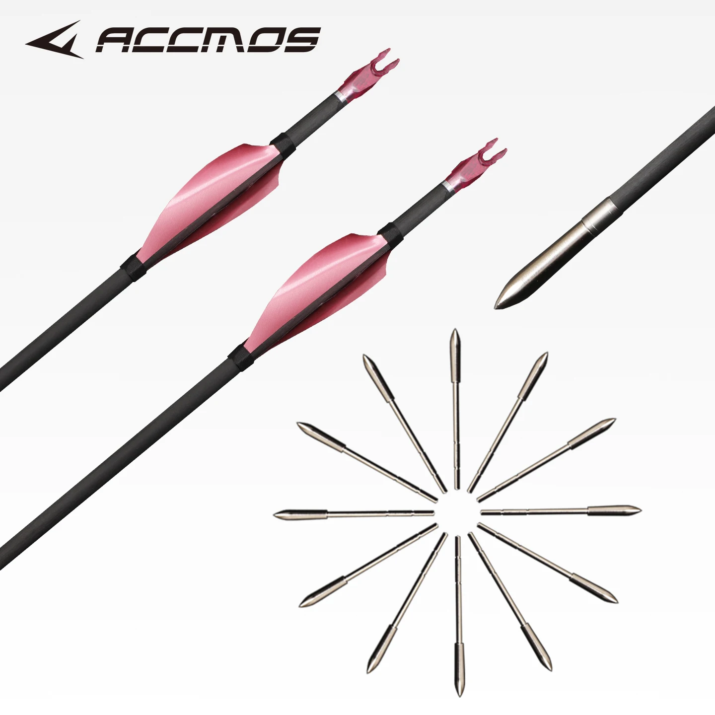ID3.2mm 100% Carbon Arrows Spine350 400 450 500 550 600 650 700 750 800 850 900 1000 Spin Wing Vane for Archery Hunting Shooting