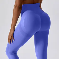 Mallas deportivas de cintura alta para mujer, ropa de gimnasio, pantalones de entrenamiento deportivos, Leggings de Yoga Push Up sin costuras