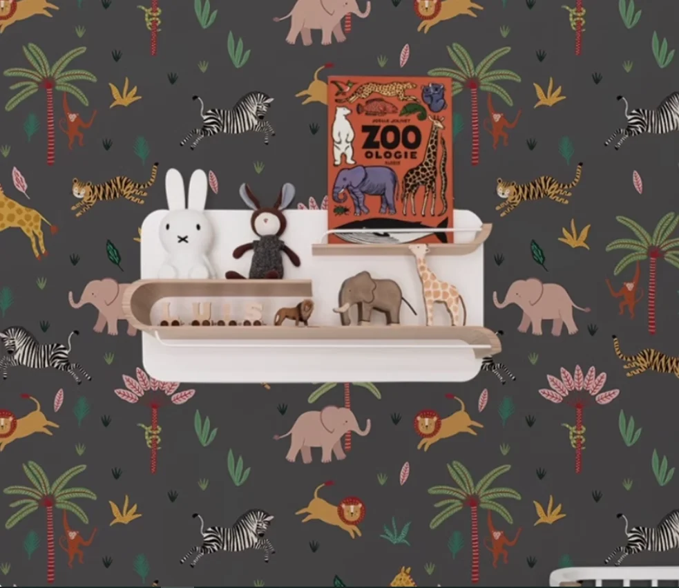 

Скандинавские фоновые обои для детской спальни для мальчиков и девочек, нарисованные вручную мультяшные настенные обои на заказ, настенная ткань