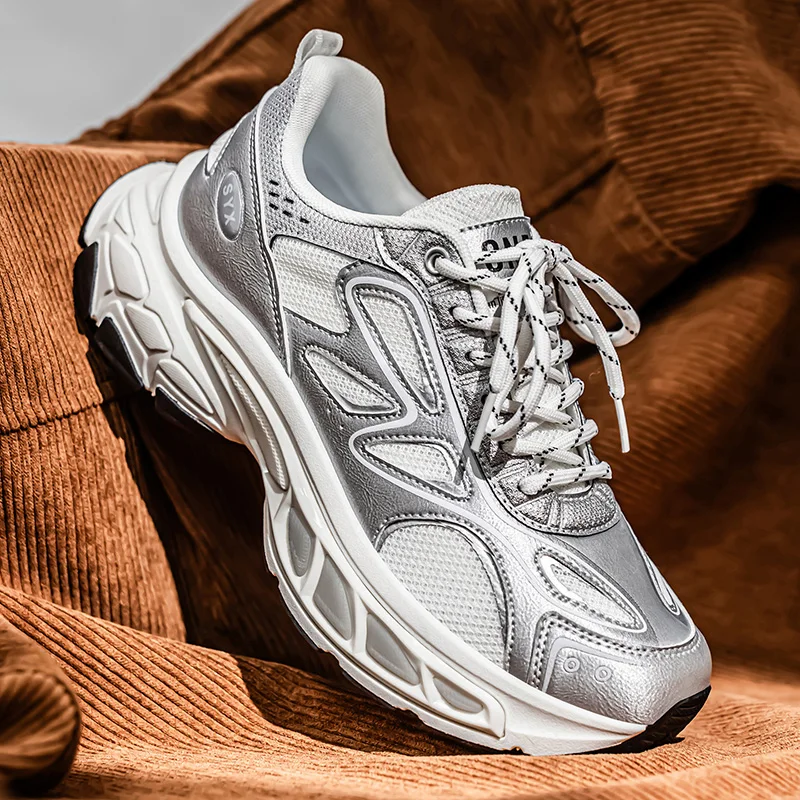 

Men's Mesh Breathable Retro Low Top Thick Soled Casual Shoes 2025 Autumn New Fashion Trend Versatile Comfortable Chunky sneakers