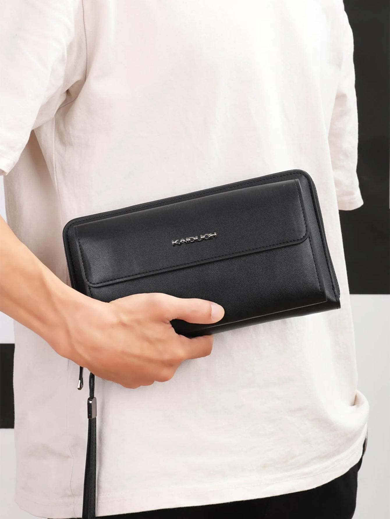 Business Minimalist Clutch Bag Fashion Office Business Duty Portable Large Capacity Multifunction Wristlet Bag