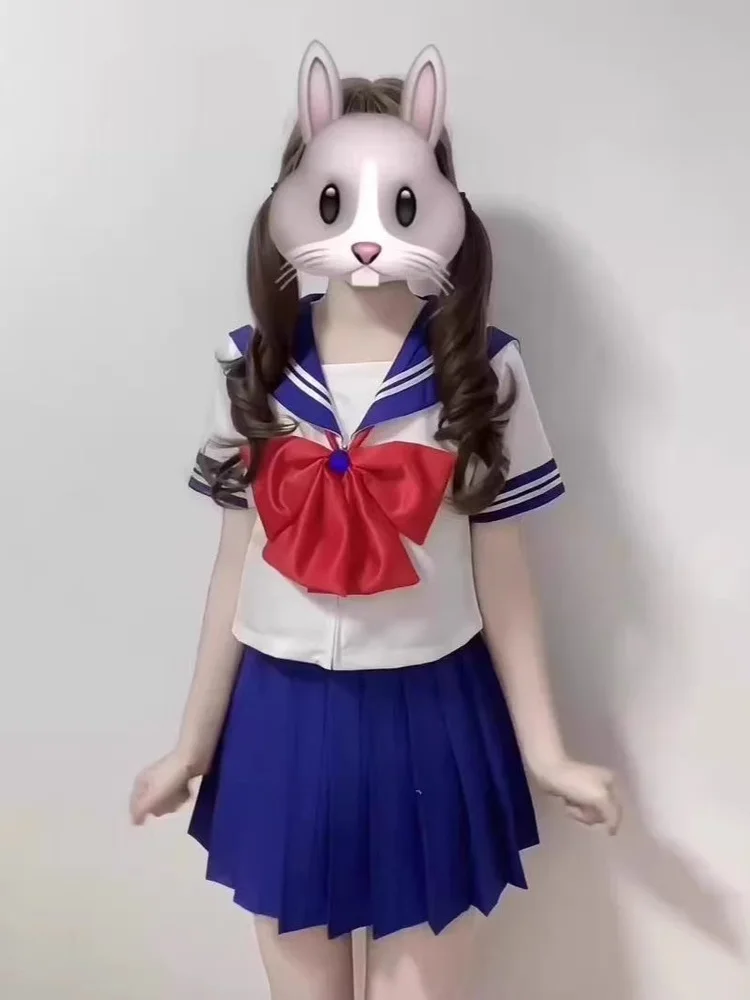 クラシックセーラーセット — 大ぶりリボンとプリーツの響き