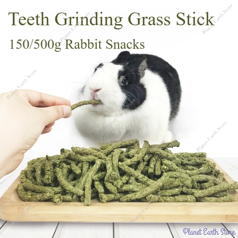 150/500g palitos para masticar conejos Timothy bocadillos de hierba juguetes para masticar naturales para conejo Chinchilla conejillo de indias bocadillos para hámster nuevo