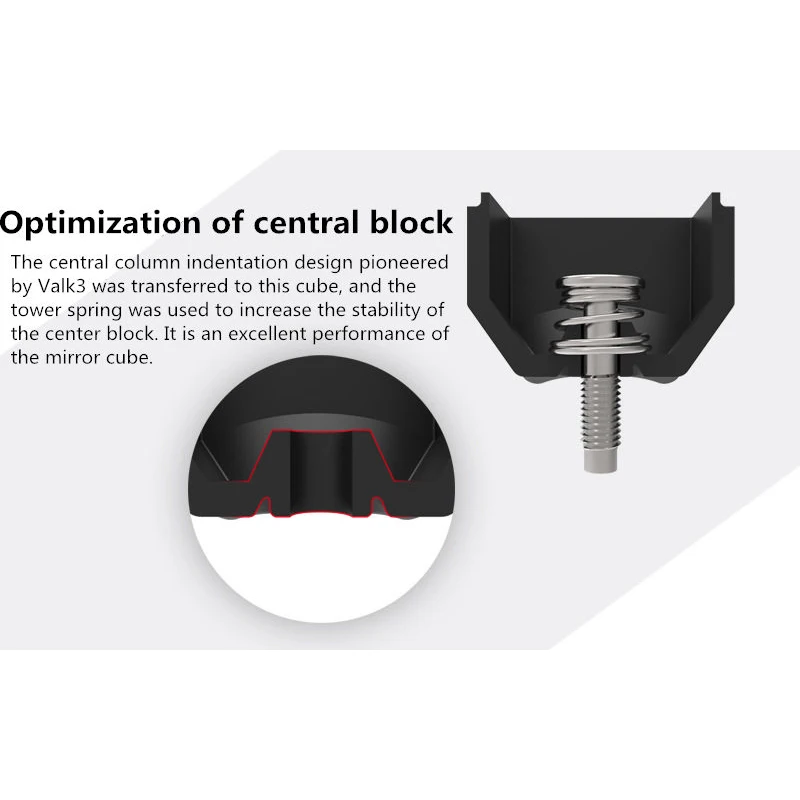 QiYiกระจกCube 3X3X3 Magic Cubeความเร็วCuboปริศนามืออาชีพCubo Magicoของเล่นเด็กกระจกบล็อก 3x3 Cube