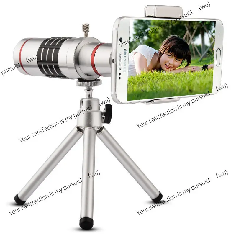 Metal 18 times mobile phone telescope high definition photography photo, 18X monocular telescope triangle set