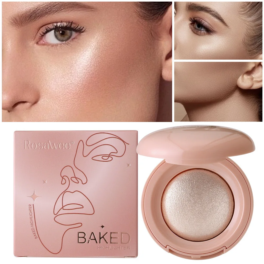 10 pcs Highlighter Makeup Palette, Shimmer Glitter Face Body Illuminator, Smooth Lasting Waterproof Highlighter Baked Powder
