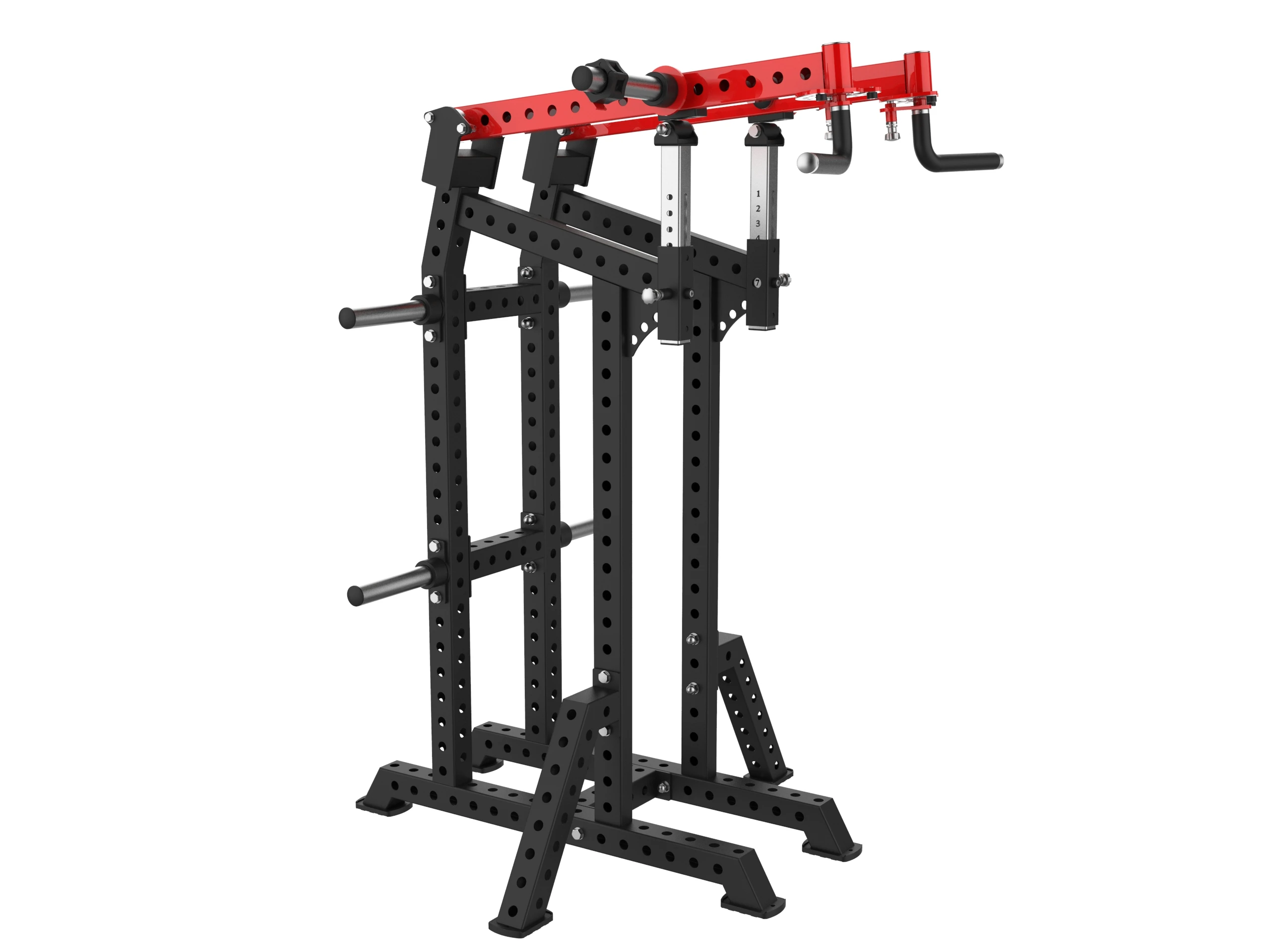 &c  Large Plate Loaded Steel Lateral Shoulder Machine Commercial Use 2t Capacity Safety Certified