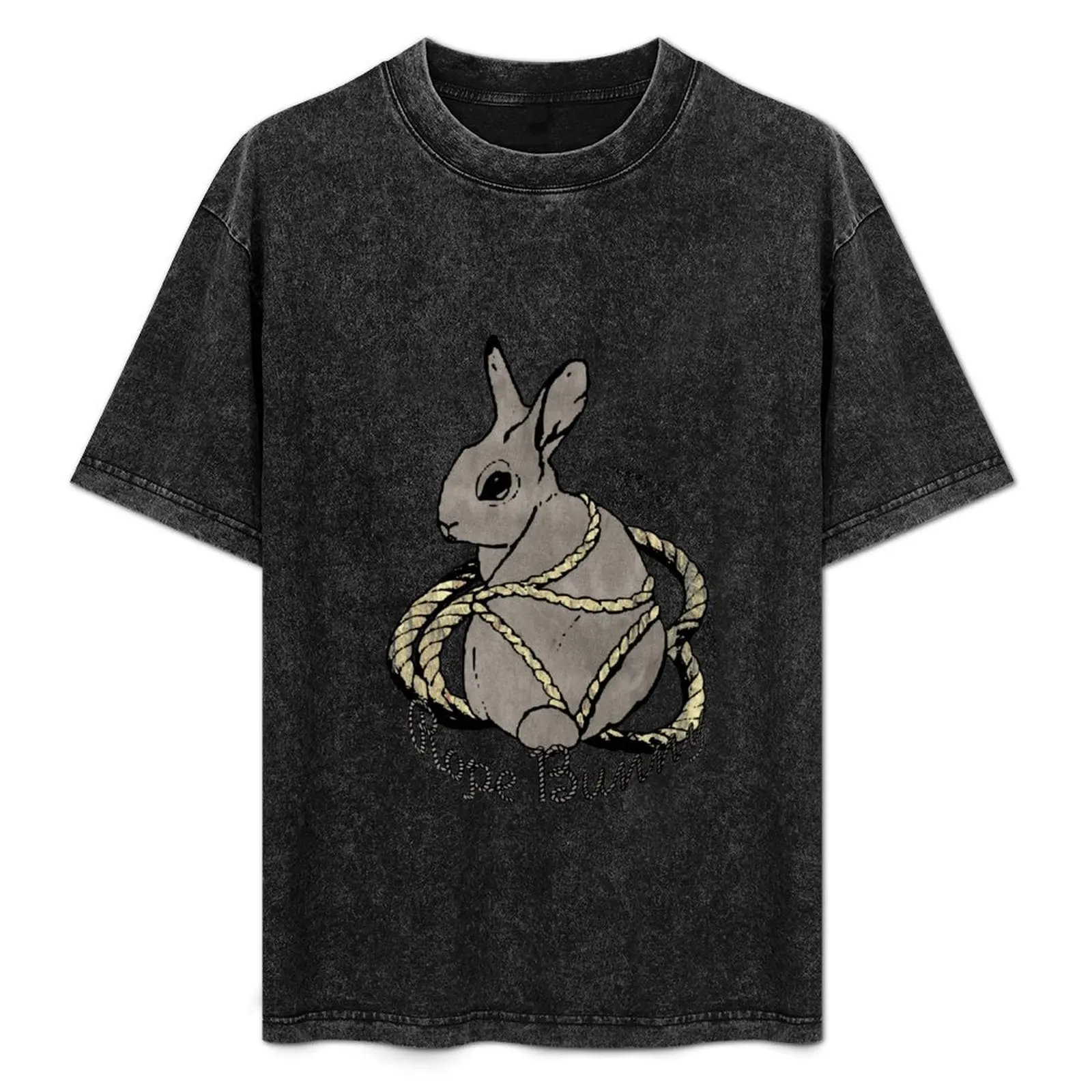 

Rope Bunny Shibari Japanese Rope Bondage (Gray) T-Shirt baggy shirts tshirts personalised T-shirts man T-shirt men