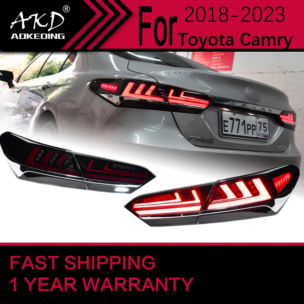 Car Lights for Toyota Camry XSE LED Tail Light 2018-2021 Camry Rear Stop Lamp Brake Signal DRL Reverse Automotive Accessories