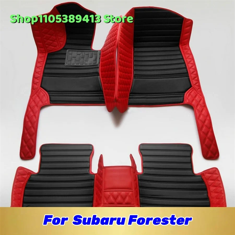 

Автомобильные коврики из кожи на заказ для Subaru Forester 2024 2023 2022 2021 2020 2019 2018, аксессуары для автомобиля