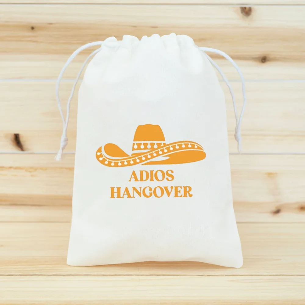 5Pcs Adios Hangover Kit Bags Mexico Bachelorette Party Bridesmaids Accessories Wedding Souvenirs Bride Shower Favor Bride To Be view 3