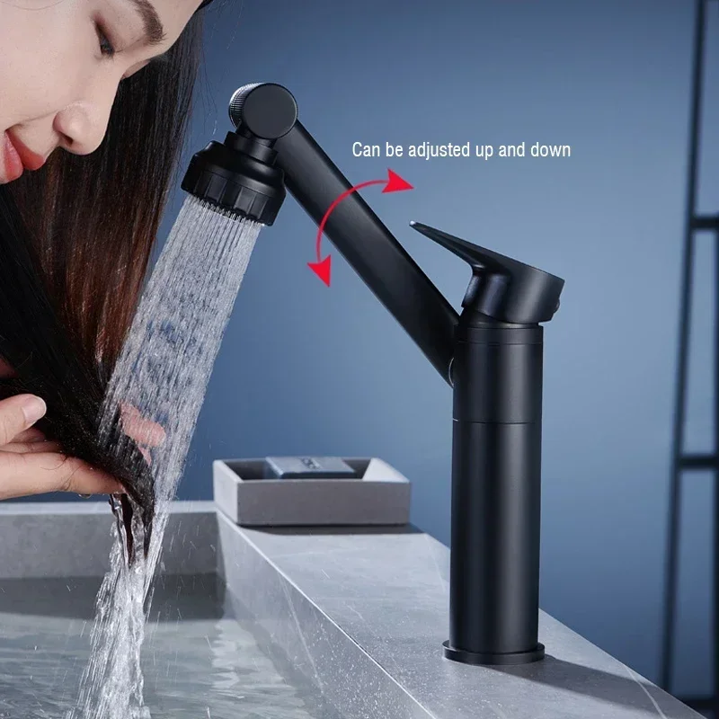 1080 درجة قطب بالوعة الحمام خلاط سطح الخيالة وظيفة مزدوجة سبلاش برهان مياه الحنفية دش مهوية مجموعة حوض المنزل صنبور