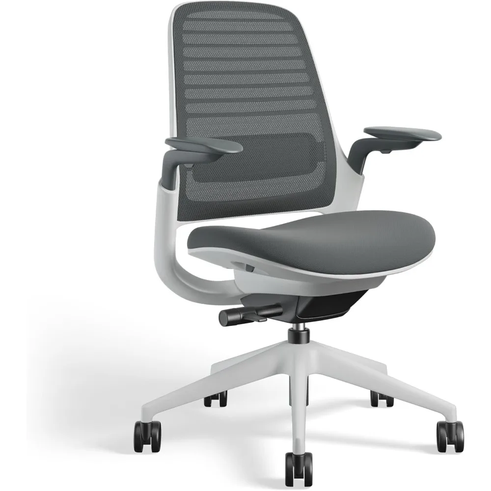 

Series Office Chair Ergonomic Work Chair with Wheels for Hard Flooring - Helps Support Productivity Weight-Activated Controls