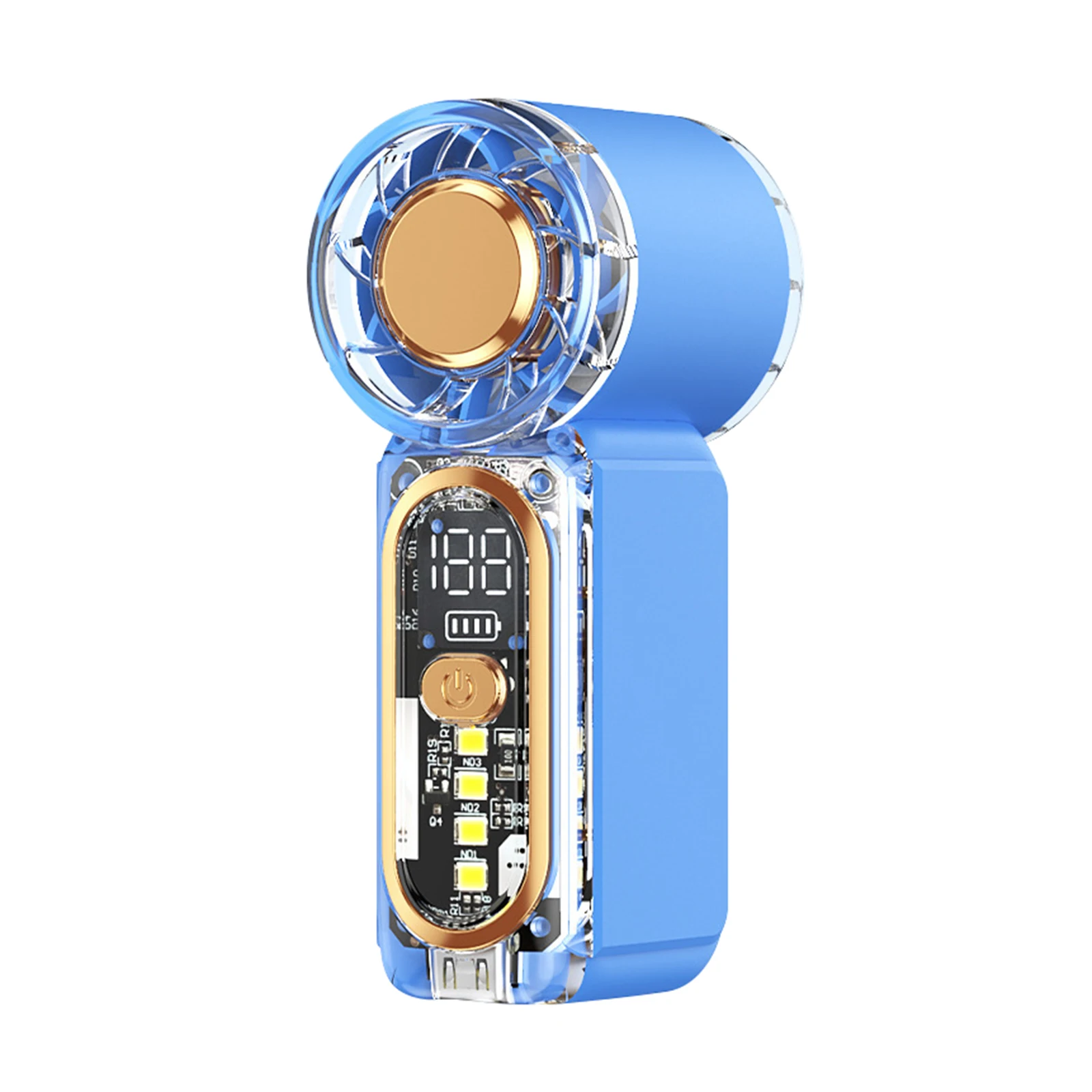Personal Mini Personal Pocket Fans Type-C Rechangable Ultra-Quiet Small Electric Fan 100-Level Speeds for Travel/Summer/Concerts