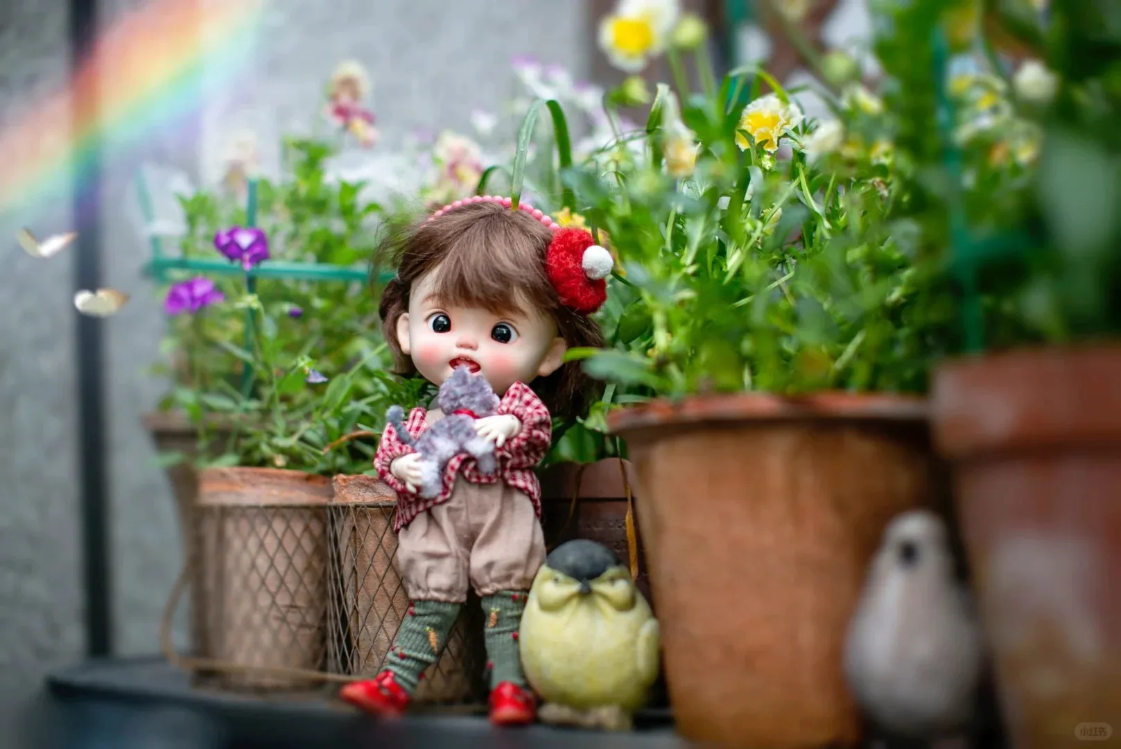 Nieuwe sd pop Meisje 25 cm hoogte BJD Q-baby 1/6 nuonuo hars model action pop Hoge kwaliteit speelgoed Gratis verzending