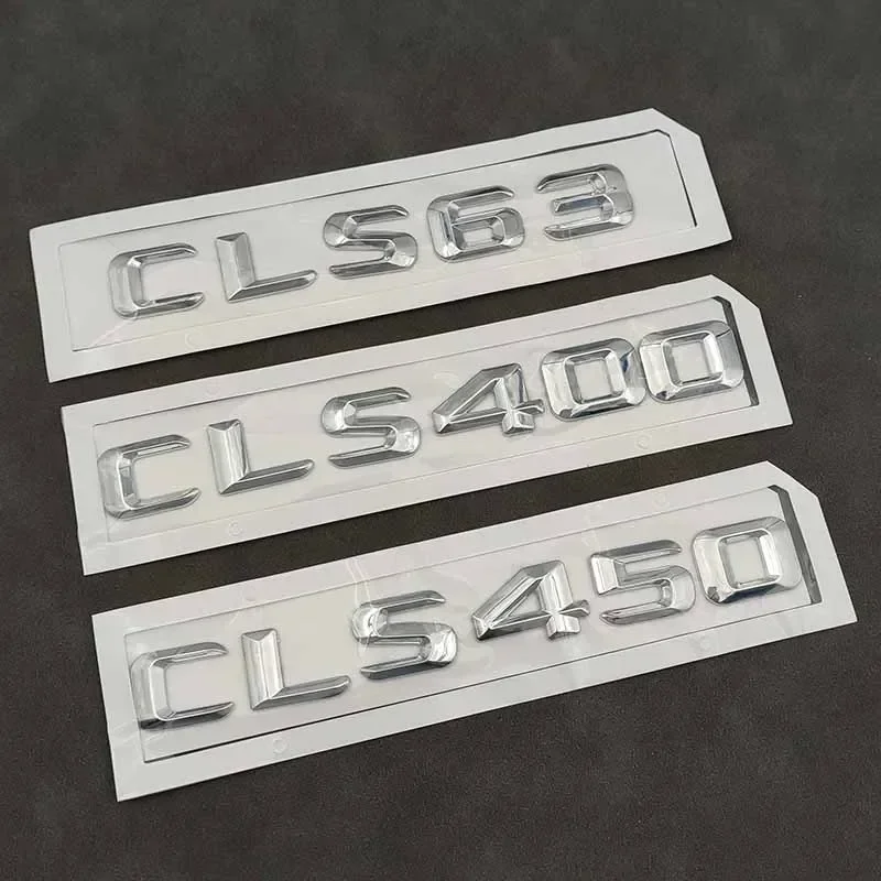 3D Car Rear Trunk Badge Sticker Logo CLS63 CLS400 CLS450 CLS260 4MATIC Emblem For Mercedes AMG CLS W218 W219 C257 Accessories