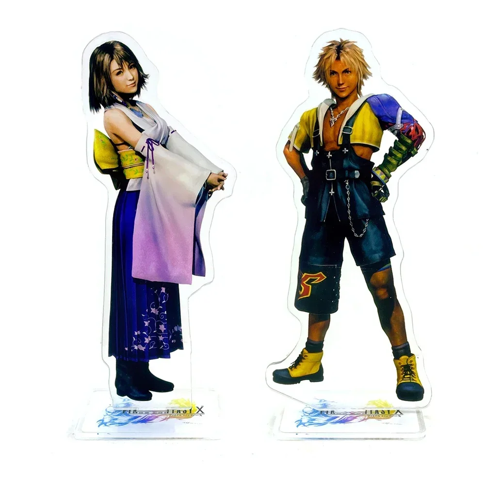 FF10 main character Tidus Yuna acrylic stand figure model holder topper anime