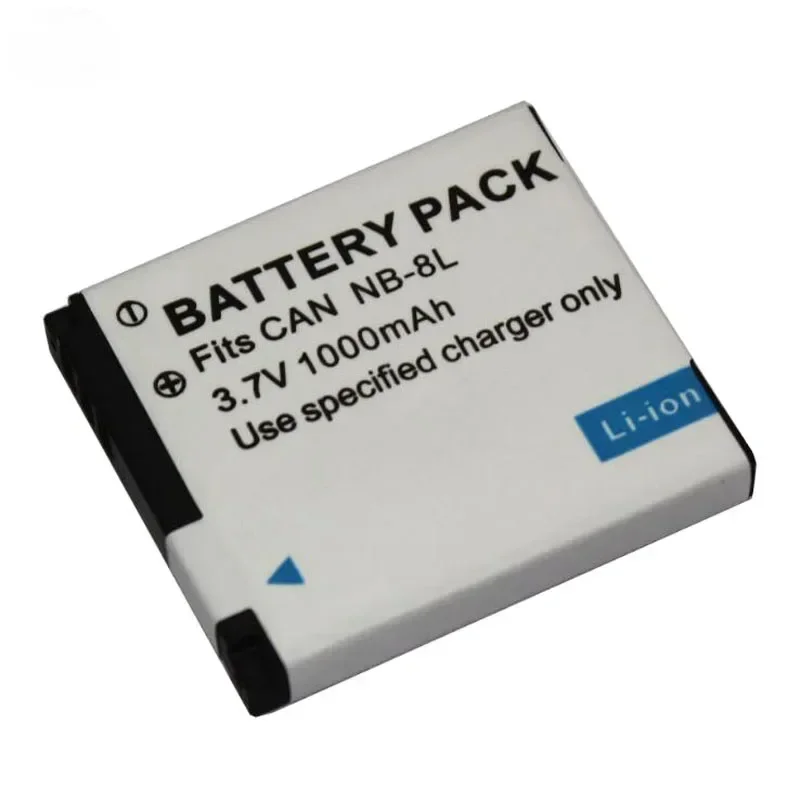 Аккумулятор для камеры 1000 мАч NB-8L NB8L CNB-8L CNB8L + зарядное устройство переменного тока для камер Canon PowerShot A3300 A3200 A3100 A3000 A2200 A1200 IS