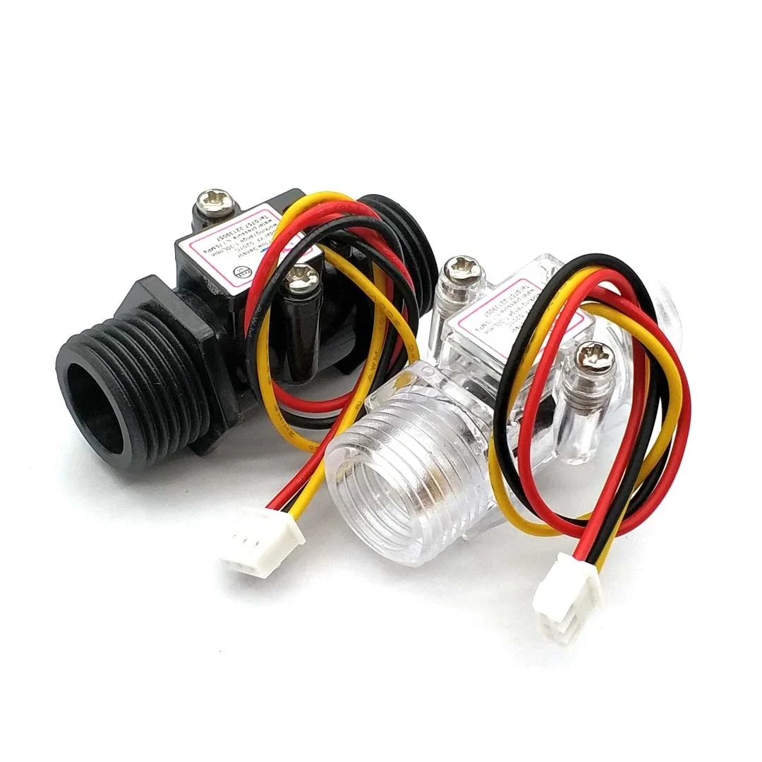 유량계 유량계 홀 유량 센서 표시기 카운터 cauldalimetro G1/2 0.5-25L/min 1.2MPa F = 6 * Q 유량 센서