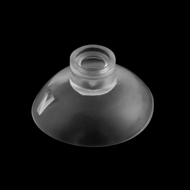 R1WA Aquarium Fish for Tank Suction Cup Replacement No Clip Sucker Soft Transparent Plastic 30mm Dia. for Fish Feeder Tube