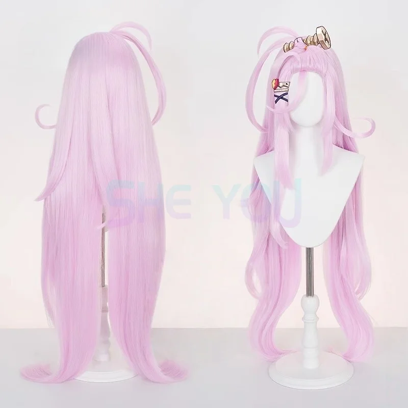 

Game Aino Cosplay Wig Long Pink Hair Clink-Clank Krumkake Craftshop For Women Girls Halloween Carnival Party Prop
