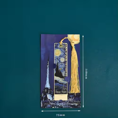 Aesthetic Book Page Clip Floral Painting Metal Bookmark Hollow Metal Book Accessories Student Reading Mark Stationery Gifts - Image 16