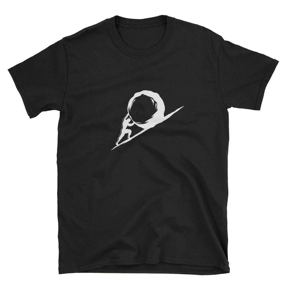 New 2020 Fashion Absurdist Memer Sisyphus T-Shirt Men's T-Shirt Custom Design Hand-Painted Clothing Unique Style