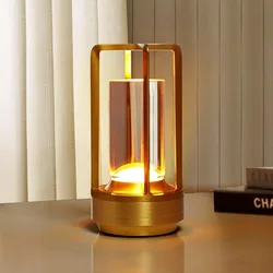 Led Cordless Table Lamp Rechargeable Desk Lamps Wireless Outdoor Camping Atmosphere Light Restaurant Creative Beside Night Light