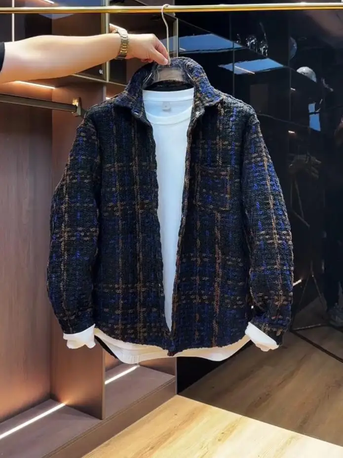 

Новая корейская свободная мужская куртка с утолщенным воротником, молодежная модная осенняя модель из полиэстера с длинными рукавами и узором в виде птиц