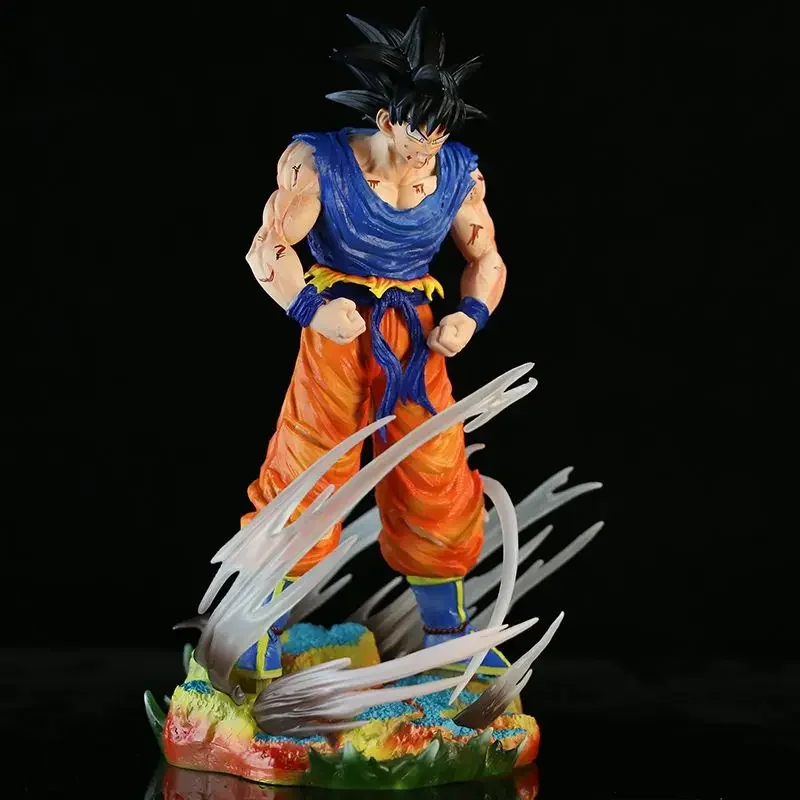 2024 Dragon Ball Figure Model Goku Krillin Action Figure Goku Burst Attitude Double Head Pvc Desktop Collectible Toys For Gifts