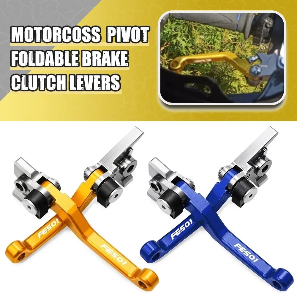 

Motocross For HUSQVARNA FE501 S 2014 2015 2016 CNC Dirt Bike Foldable Pivot Aluminum Handlebar Brake Clutch Levers Handle Lever