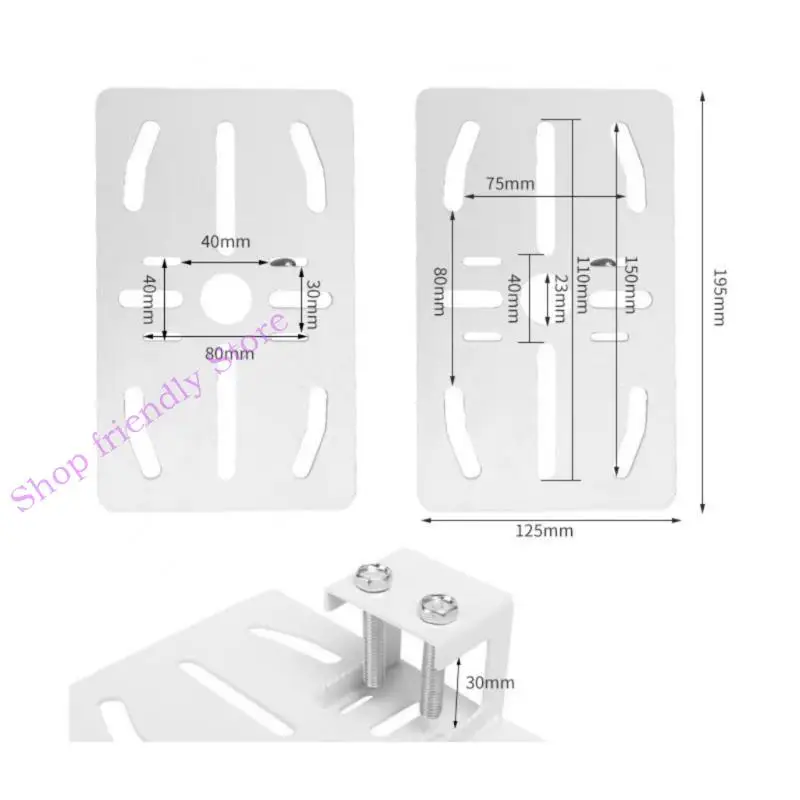 594A CCTV Camera Wall Mount Bracket Adapter Security Camera Mount Rack Plate