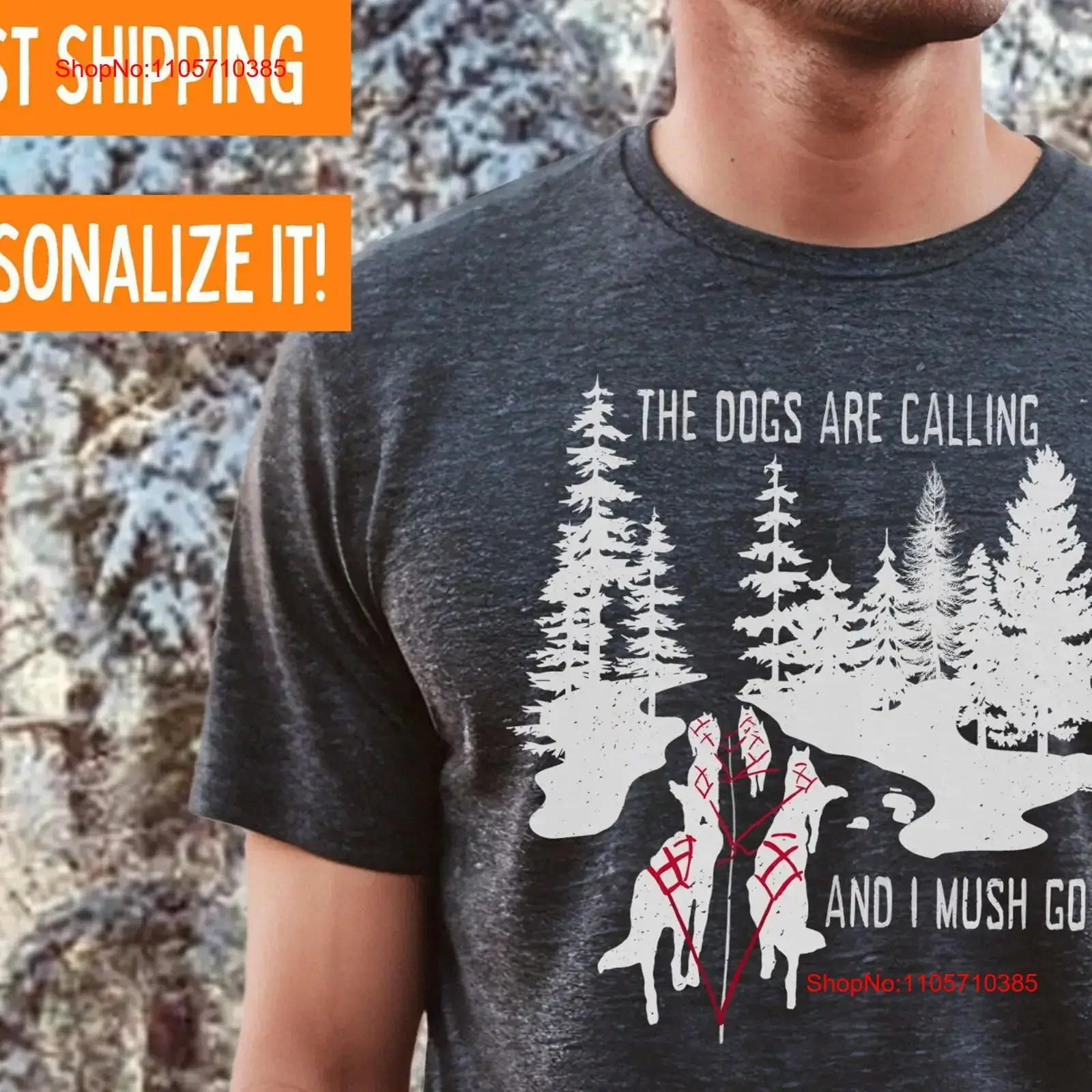 Dog Sledding T Shirt for Sled Musher Siberian Husky Lover SweaT Alaskan Wanderlust Adventure Hiking vintage Washed Unisex Soft