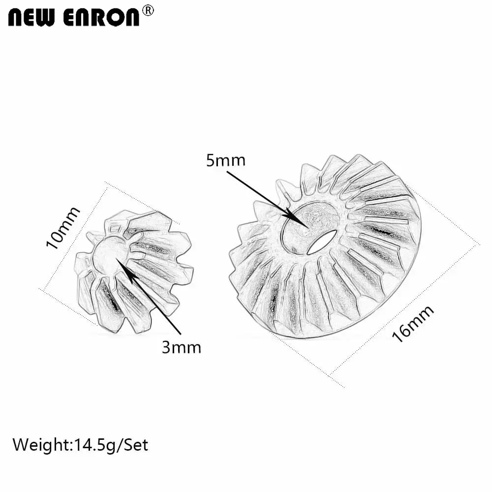 LOS232004 Bevel Gear Differential 6S Hard Steel for RC Car 1/10 Team Losi BAJA REY 4wd Rock Rey RTR