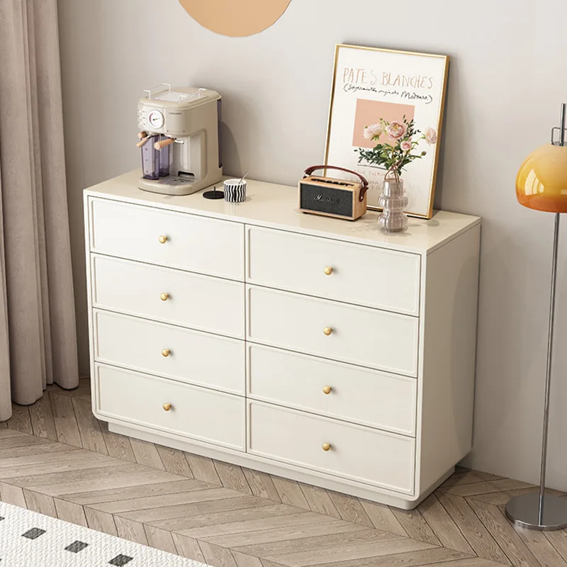 

Cream chest of drawers, living room against the wall, chest of drawers, bedroom bed, chest of drawers, French storage cabinets