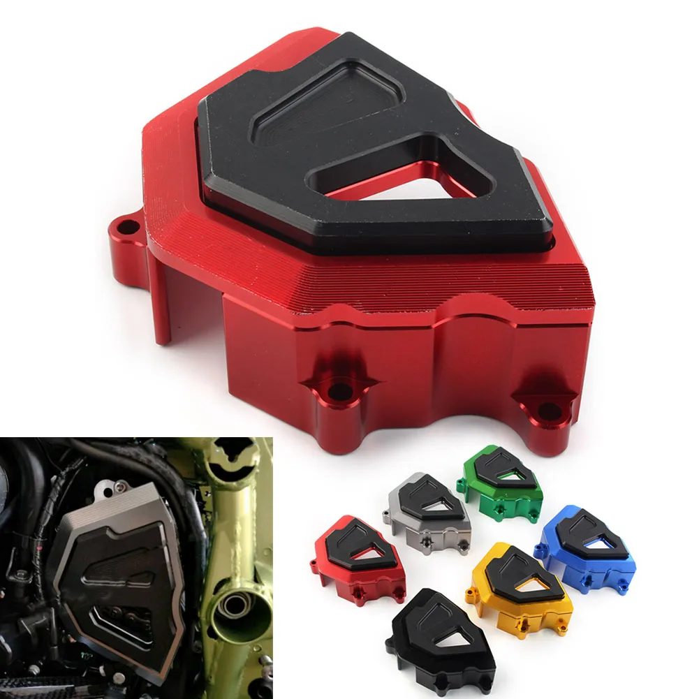 Motorbike Front Sprocket Cover Chain Guard Crash Protector Slider For KAWASAKI Z900 2017 2018 2019 2020 Aluminum