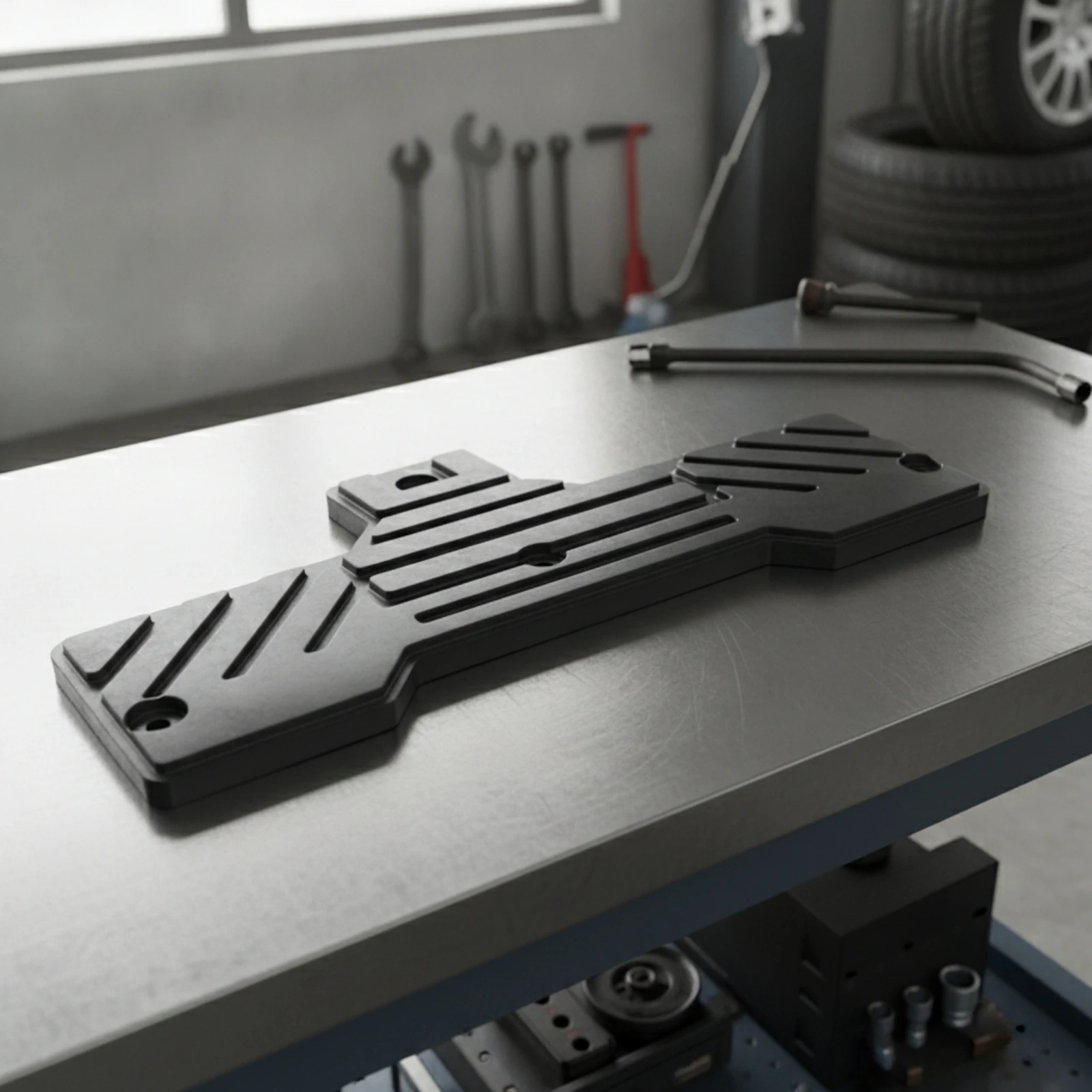 Wheel Repair Tool Molded Tire Protection Machine Rubber Safety Pad Safety Pad with Mounting Holes Slotted