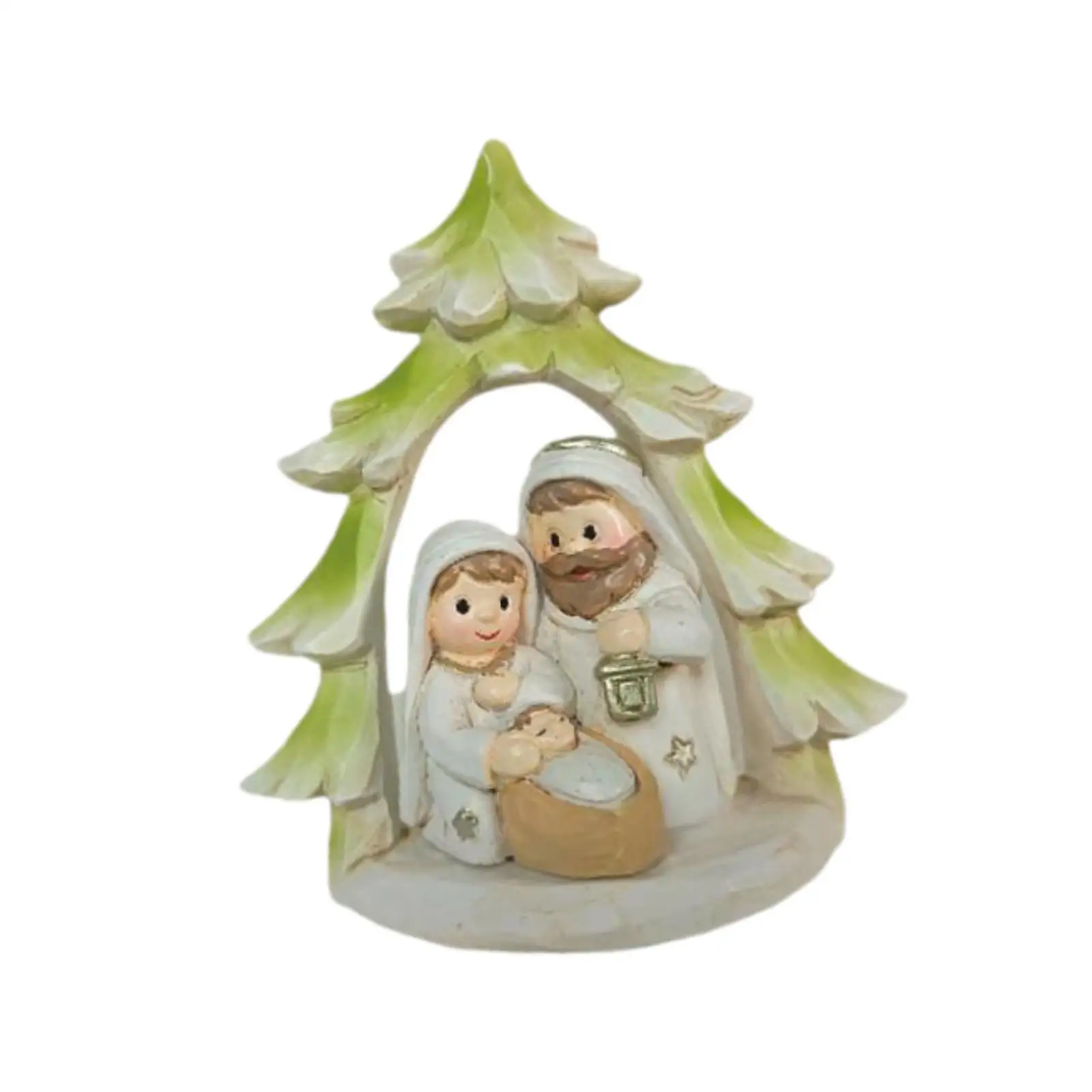 Kleine Weihnachtskrippe, Heilige Familie, Statue, Miniatur-Krippe-Set