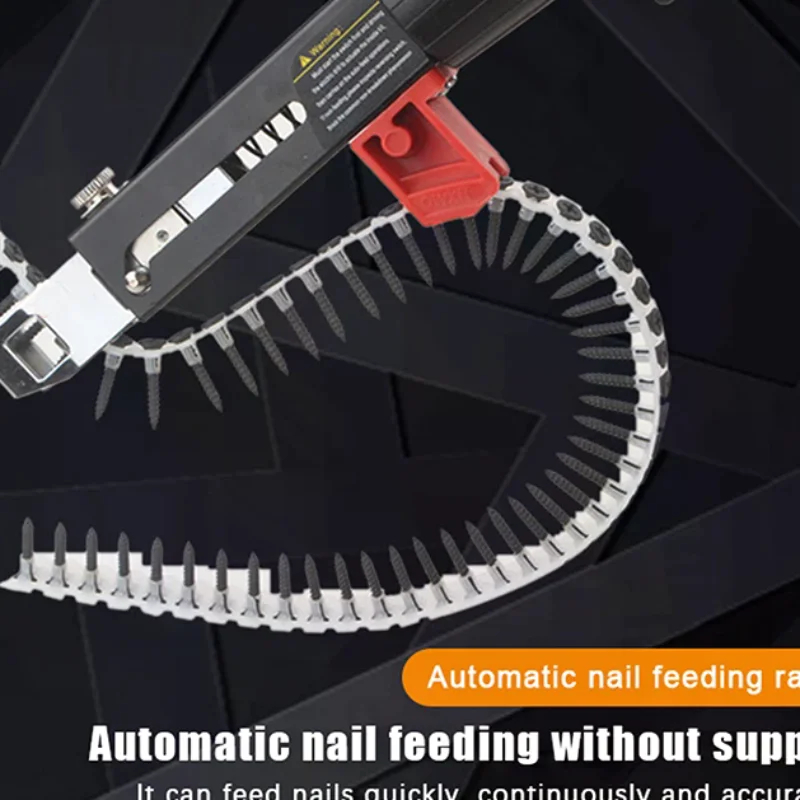 

Automatic Screwdriver Chain Nail Gun Adapter For Electric Drill Woodwork Screw Drive Auto Feed Power Tool Part Attachment