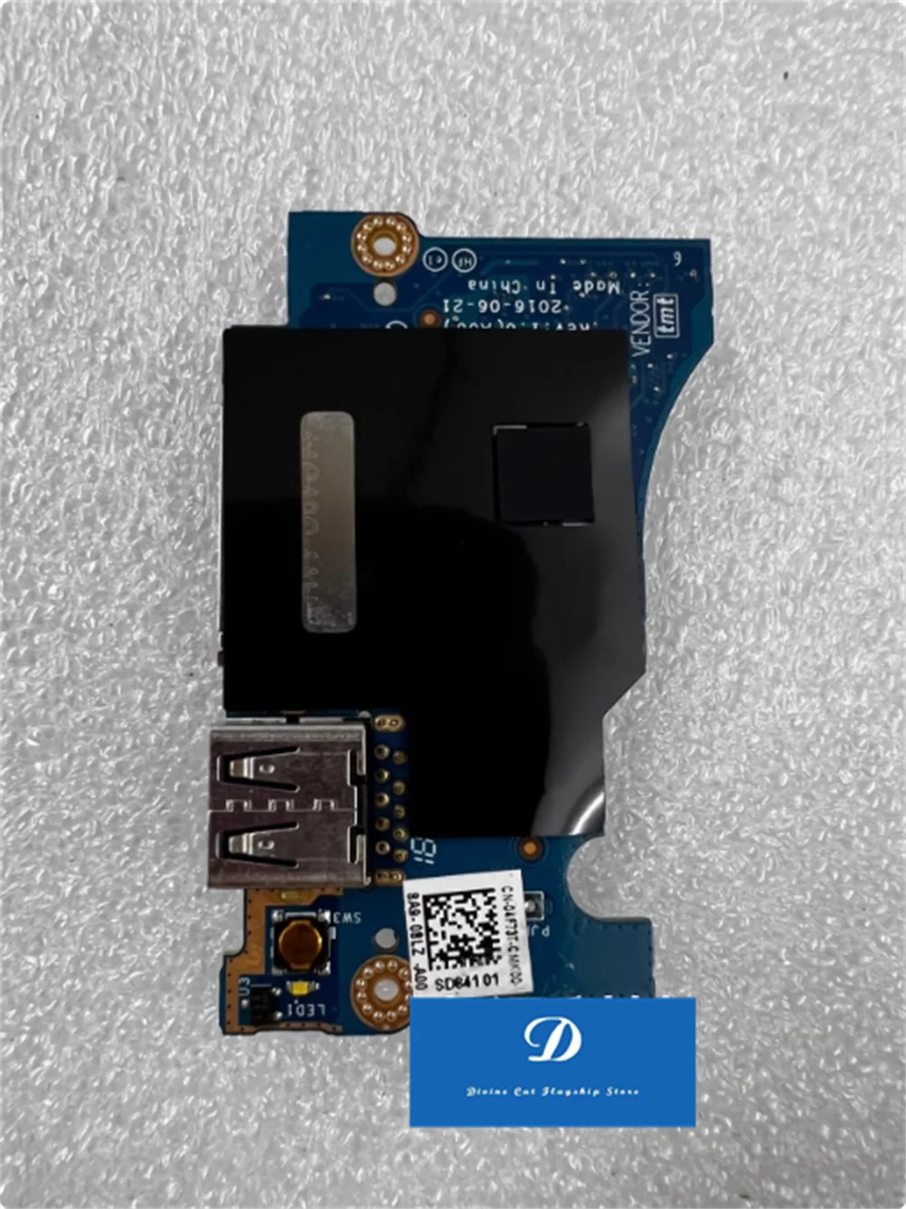 New FOR Dell XPS 13 9360 9350 9343 4F73T LS-D841P USB Card Reader Board