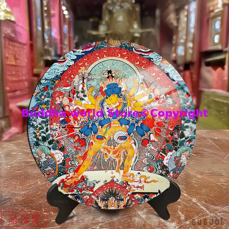 Chakrasamvara Kalacakra Yamantaka Hevajra Guhyasamaja Mandala Powerful talisman Mantra display altar Buddhist monk worship view 2